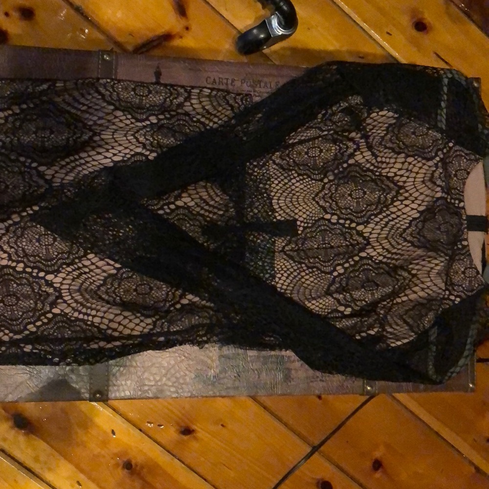 Two piece skirt and crop top set lace